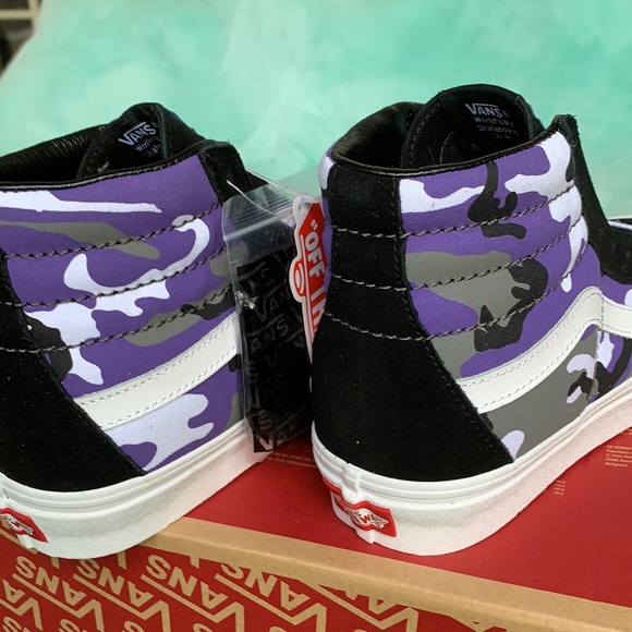 VANS SK8-Hi REISSUE POP CAMO Black/Heliotro WMNS - Picture 11 of 12